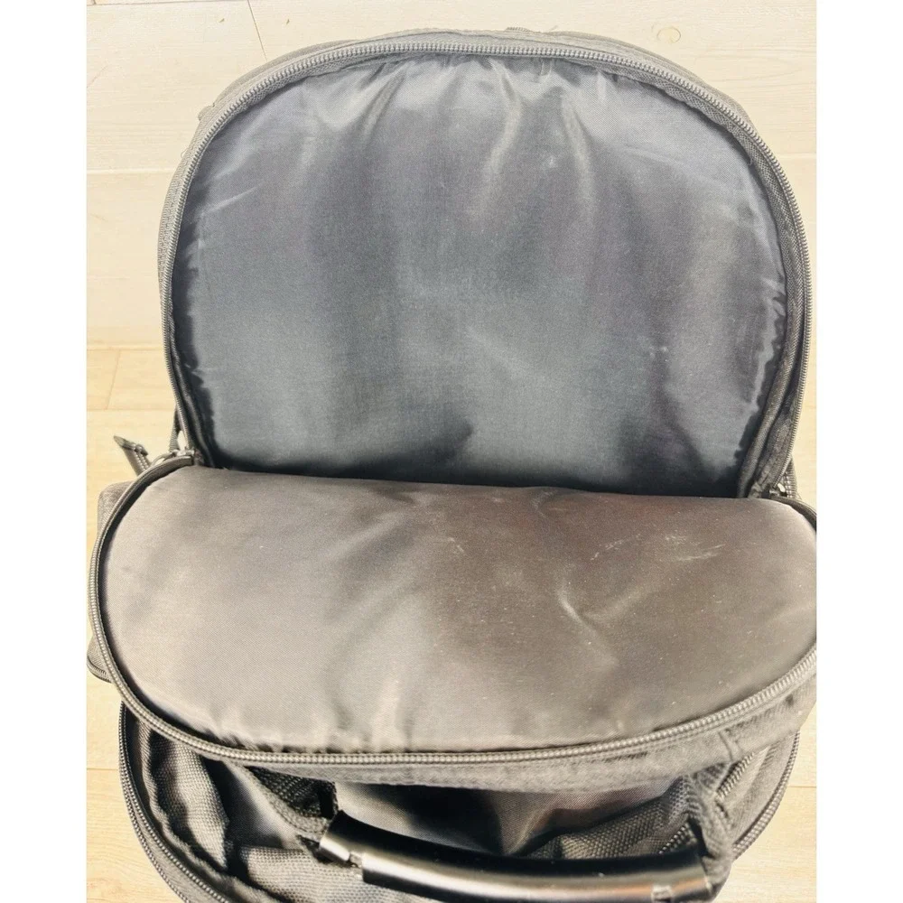OGIO Alpha Prospect Backpack – Black On Black Laptop Travel/School Multi Pockets